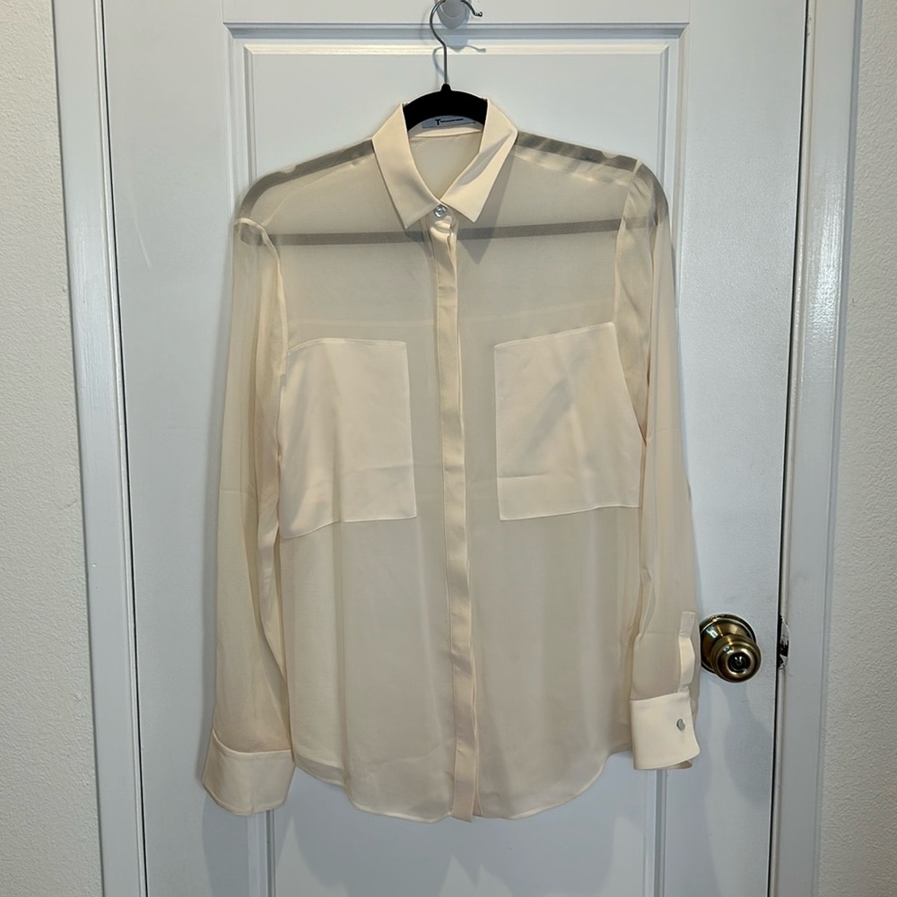 Alexander Wang Silk Button Down Blouse